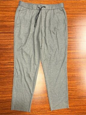 Hugo Boss Banks4 J Pants Mens 44R Gray Wool Lyocell Trouser Drawstring Casual